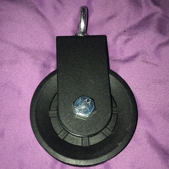 NEW Black Steel Pulley rope pull magnet fishing lifting stuff - Picture 1 of 8